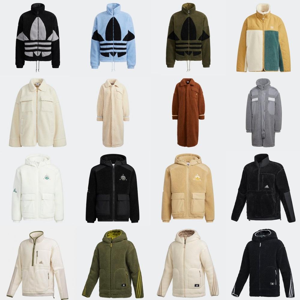 아디다스 빅트레포일 셔파 퍼 자켓 쉐르파 재킷 뽀글이 양털