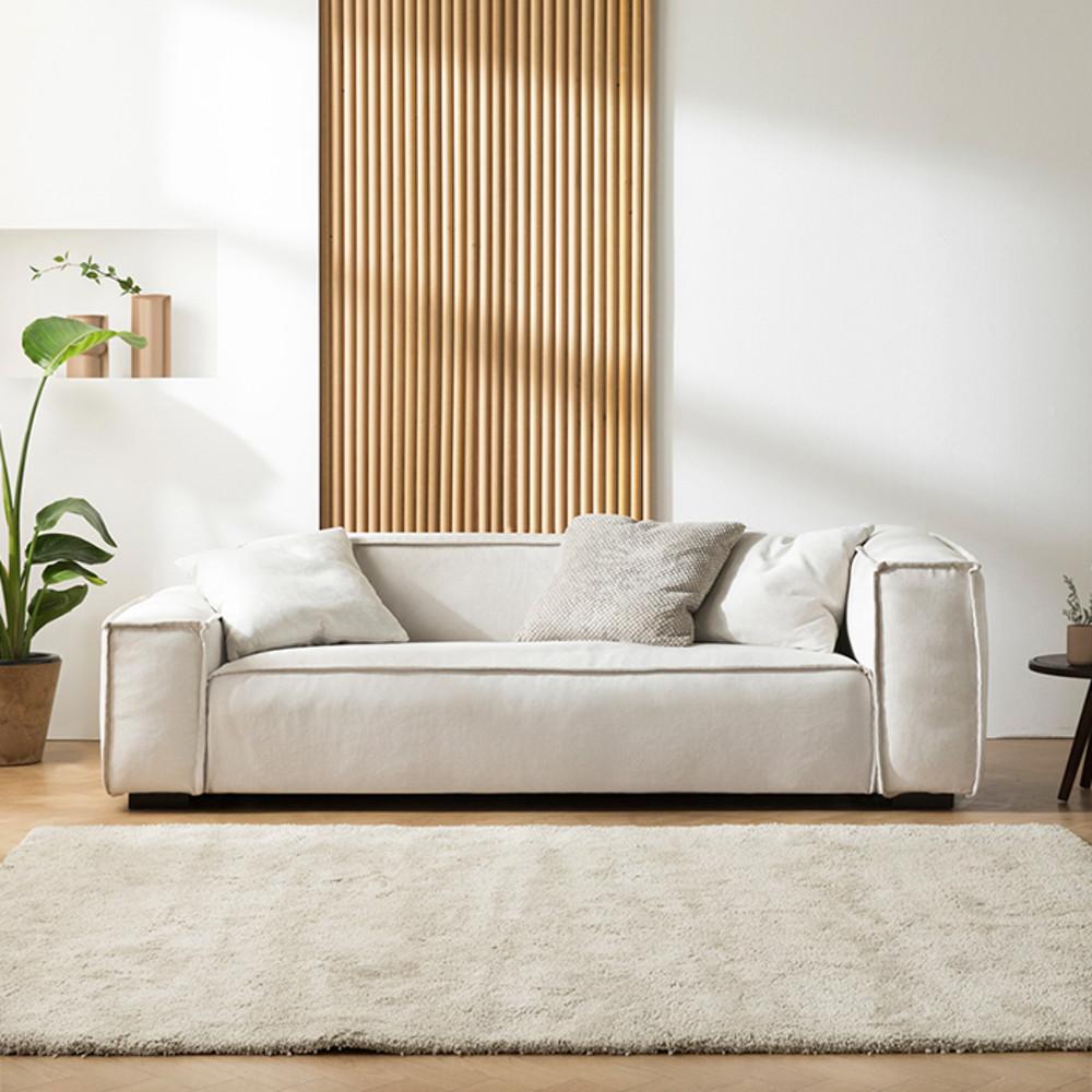 [버즈가구](1+1커버행사) 두모 3인용 스타일클린 워셔블 패브릭소파 2colors / BS3075-1