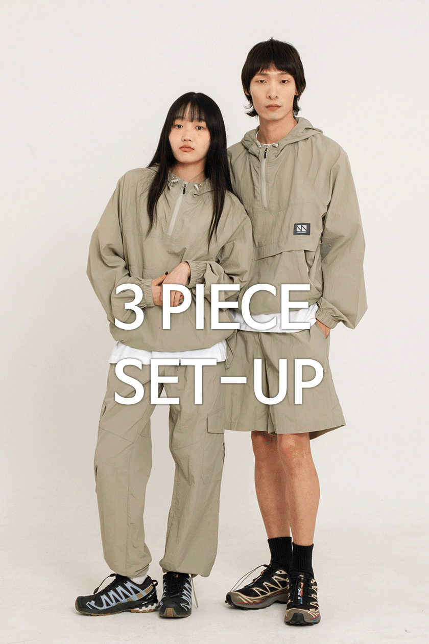 Hood Anorak 3-Piece Full Set Up CSOs-003 [Unisex]