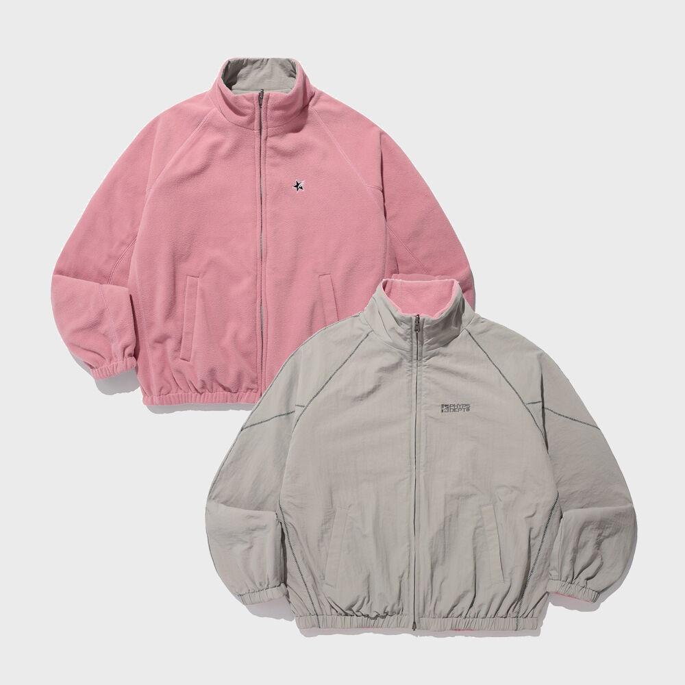 PHYPS® REVERSIBLE FLEECE JACKET GRAY / PINK