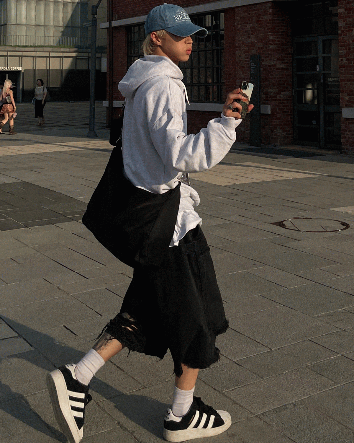 나일론 메신저백