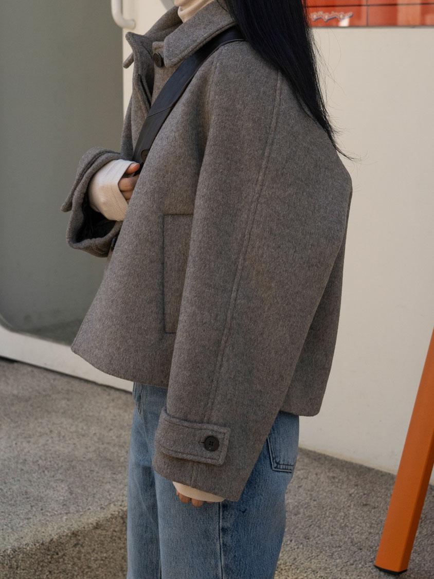 SOON : Jeanne wool cropped coat