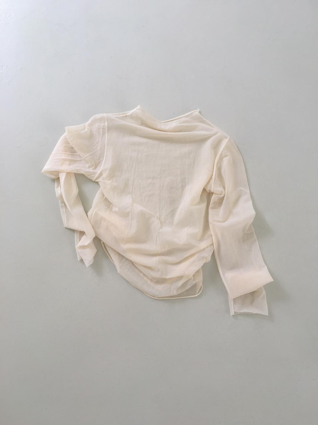 오아브  mash layered tee (ivory)