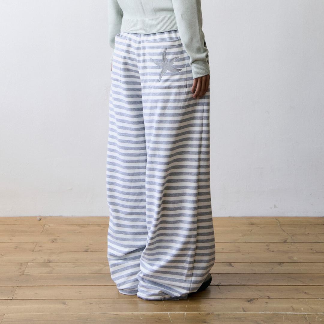 TCM stripe sweat pants (ivory/grey) (9/5 예약배송)