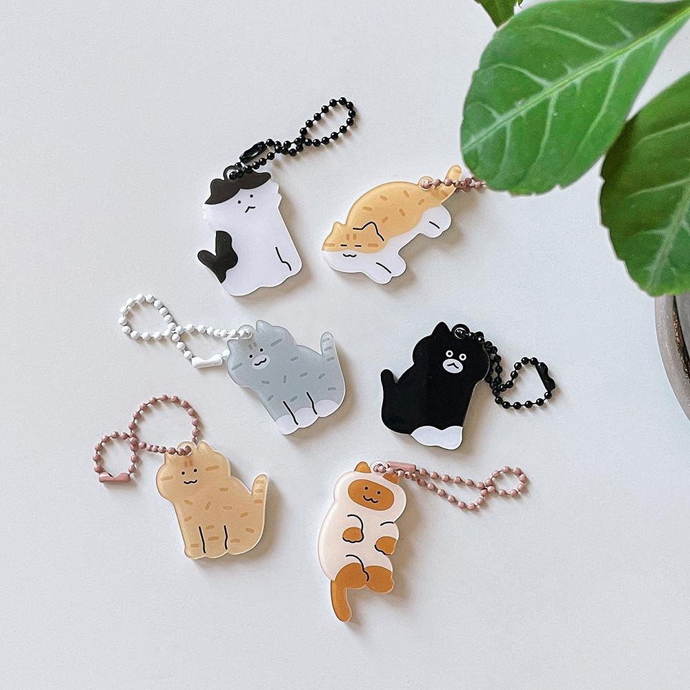 [버숨] 고양이 포즈 아크릴 키링