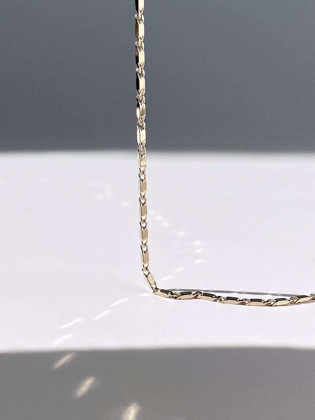 플랫스틱체인팔찌 14K 18K