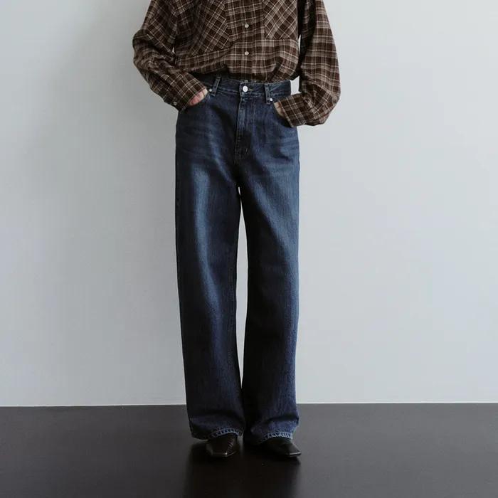 Park loose denim (deep blue)