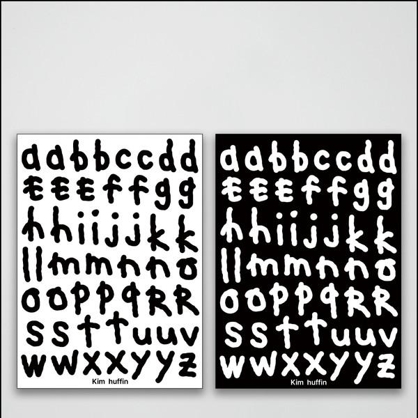 김허핀 알파벳 스티커 01 [ 미디움 ]