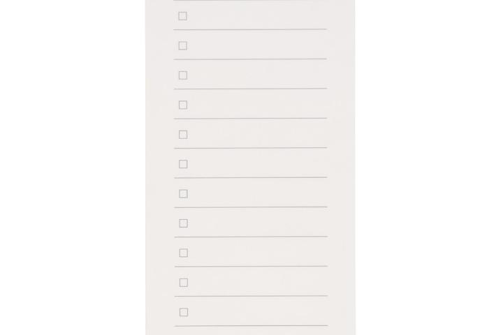 종이 메모장 체크리스트