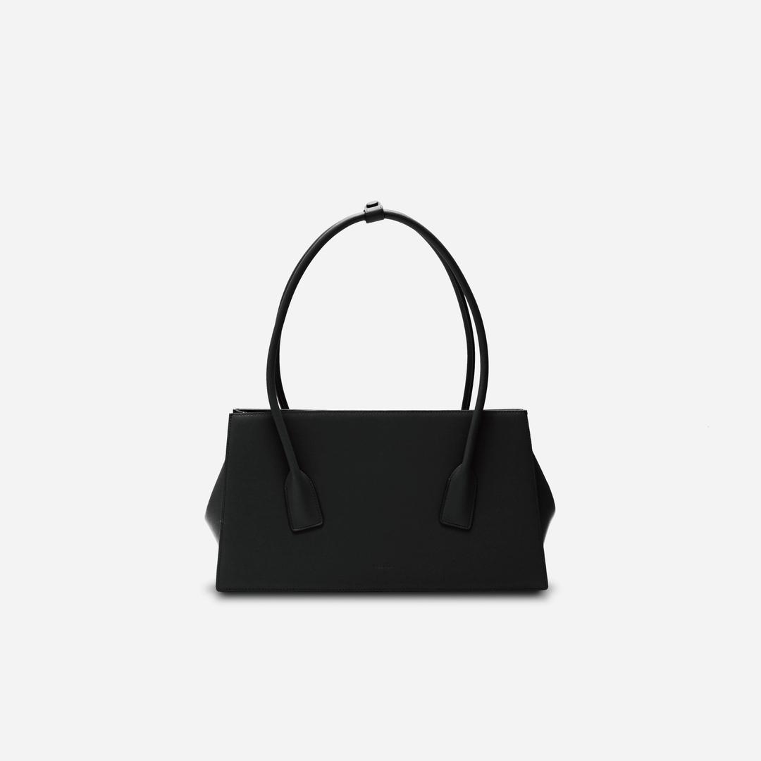 폴뉴아 FOLNUA Bostonbag Black - Plain