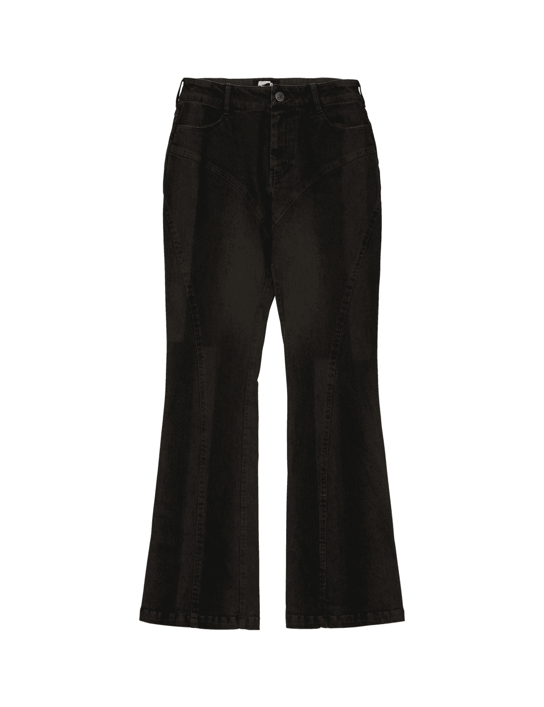 Spray Washed Line Pants Brown