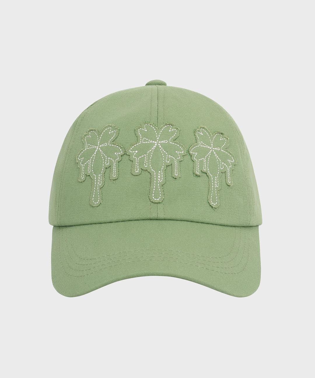 Dripping Patch Ball Cap _ Green