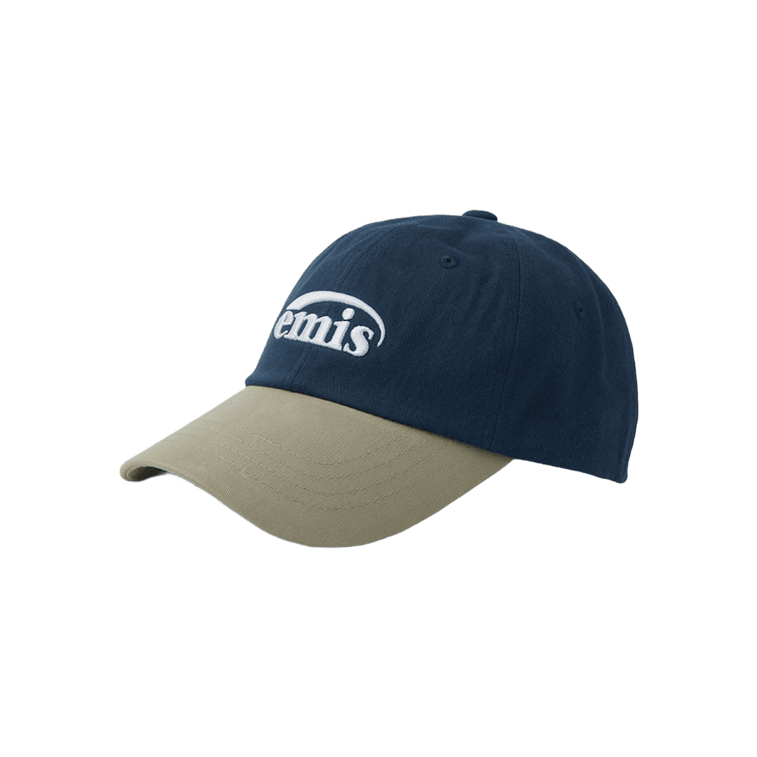 Emis New Logo Mix Ball Cap Beige Navy