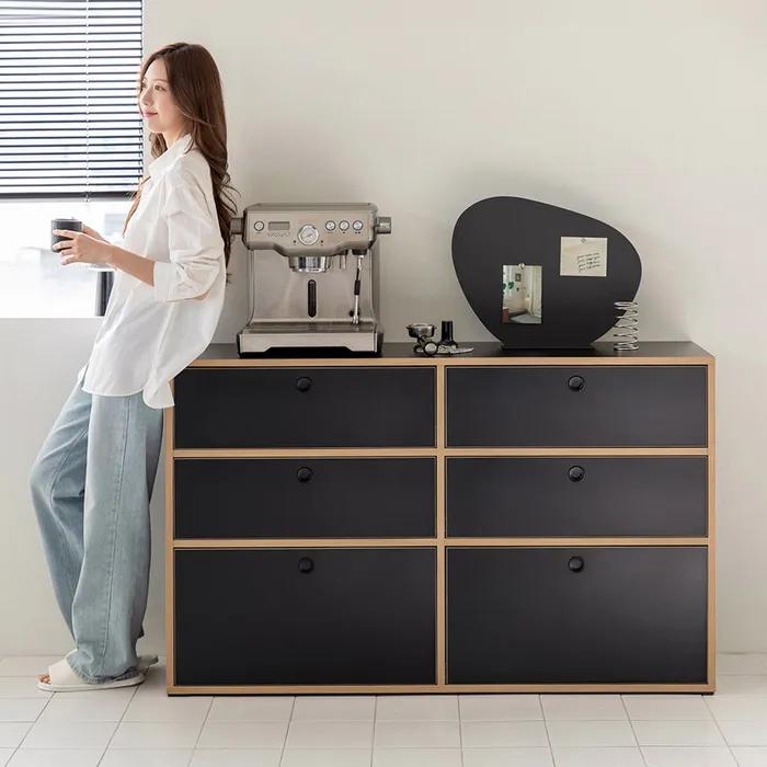 카비 3단 와이드 서랍장 다용도 수납장 3colors