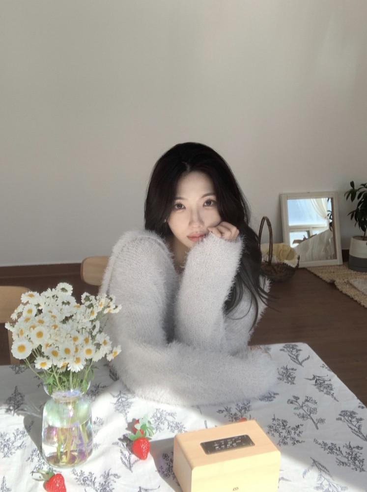 로즈리아 세일러 퍼 가디건 - 3color