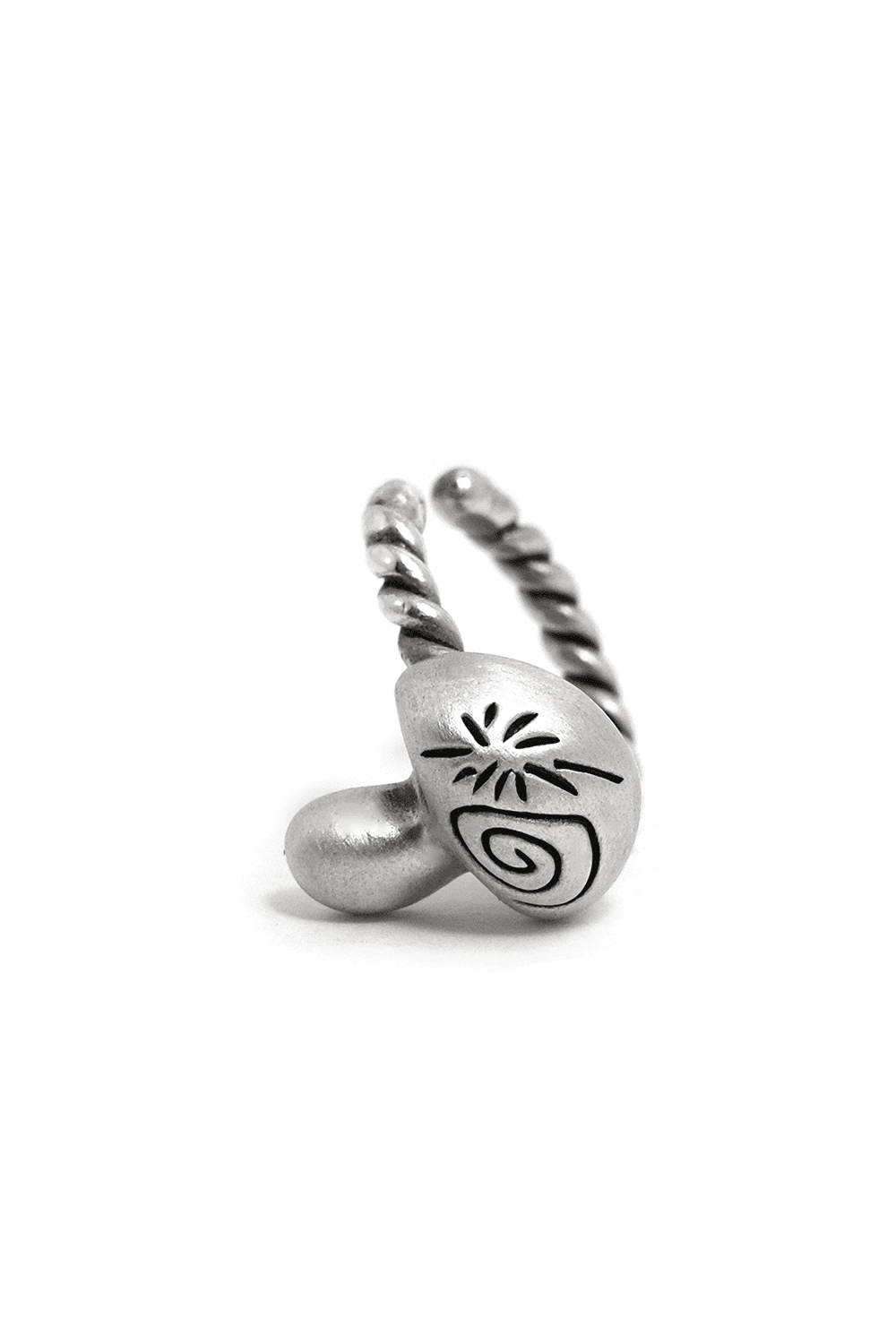 Planet mushroom earcuff