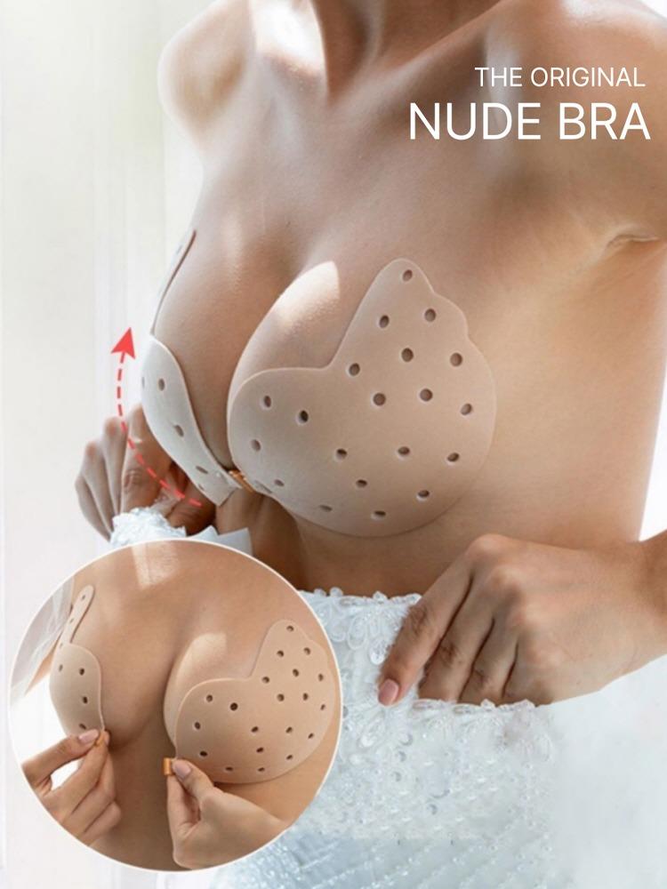 오프숄더브라 누브라 실리콘브라 이너브라 누디브라 심리스브라  끈없는브라 무봉제라인 접착브라 수영복 비키니 웨딩 붙이는브라 방수 썸머펀치 니뽐니씨