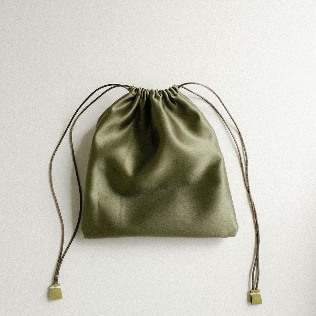 Satin Pouch (Green)