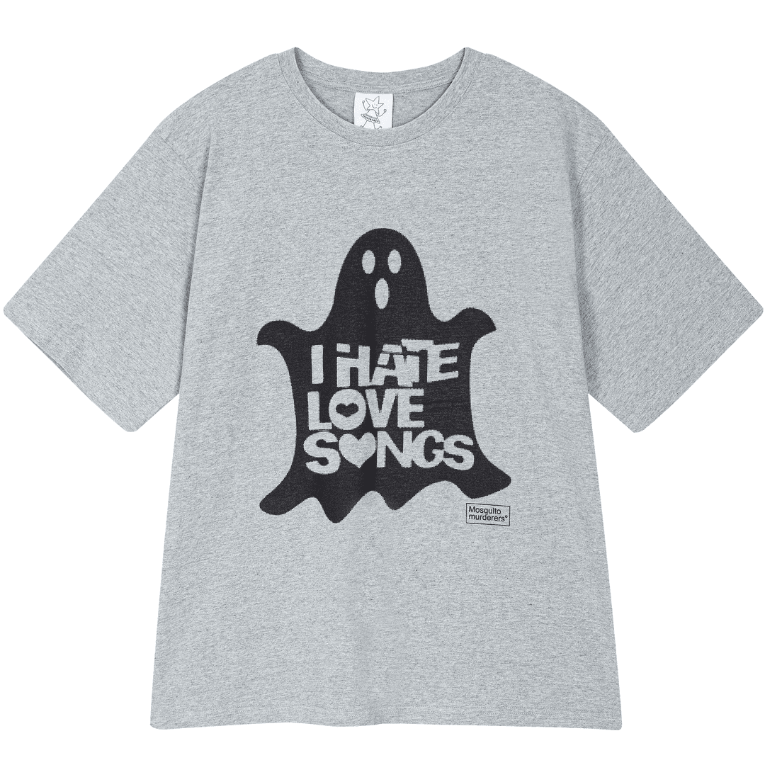 I HATE LOVE SONGS T-SHIRT (Gray)