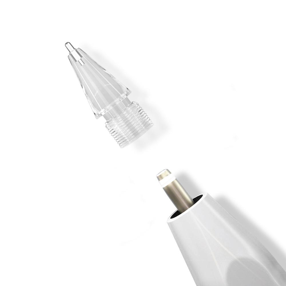 투에이비 애플펜슬 호환 1세대 2세대 반영구 만년필형/샤프형 실버 팁 메탈펜촉