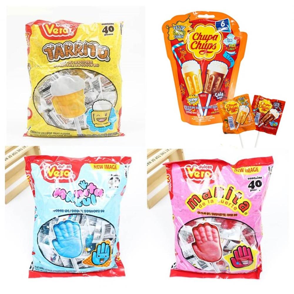 (베로캔디사탕모음전) 추억의 베로 타리토 맥주 페인트 손바닥 사탕 560g(40입)