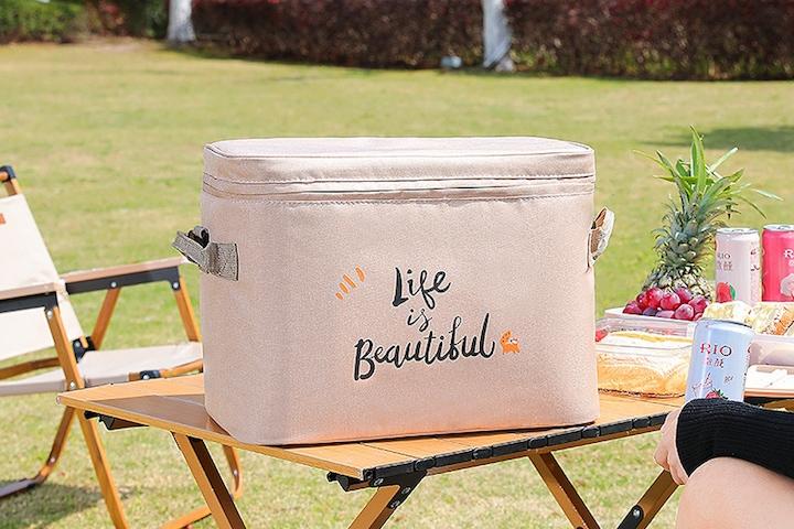 감성 캠핑 도시락 쿨러백 보온 보냉백 아이스박스 30L