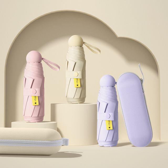 [파우치포함] 베이비 미니우산 초경량 UV자외선 차단 우양산 3단우산 접이식 휴대용 우산 양산