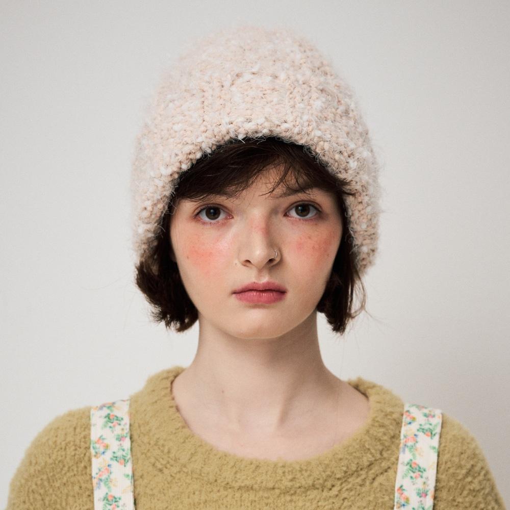 POPCORN KNIT BEANIE, SWEET CORN