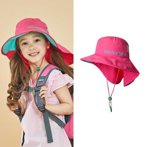 UV 솔리드 플랩썬햇_핫핑크