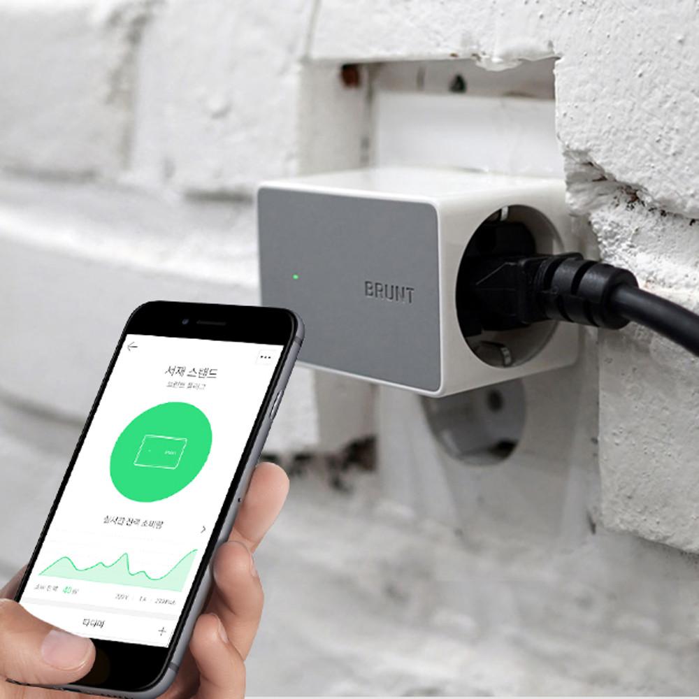 브런트 플러그(Hejhome App Ver.) / 스마트 스위치 타이머 콘센트 IoT 대기전력차단 / 클로바 구글홈 카카오미니 기가지니 연동