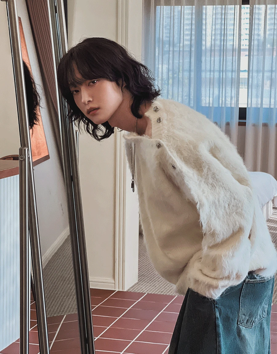 셀린 울 버튼 니트 (3 color)