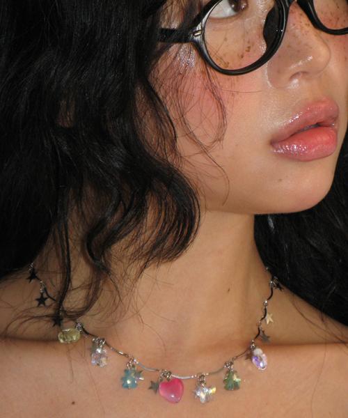 STARRY DANGLING CHARMS NECKLACE