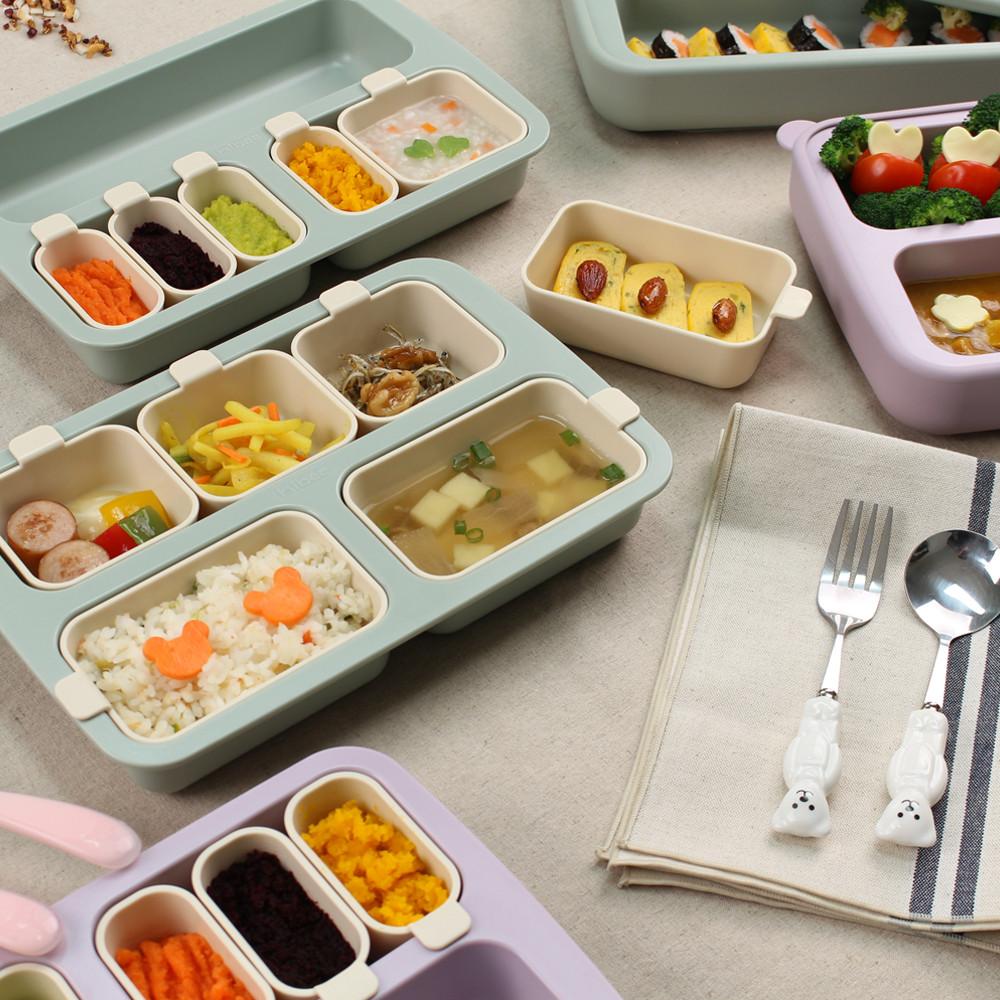 하이비 올스텝 흡착식판 유아식판 어린이 아기 이유식 식판
