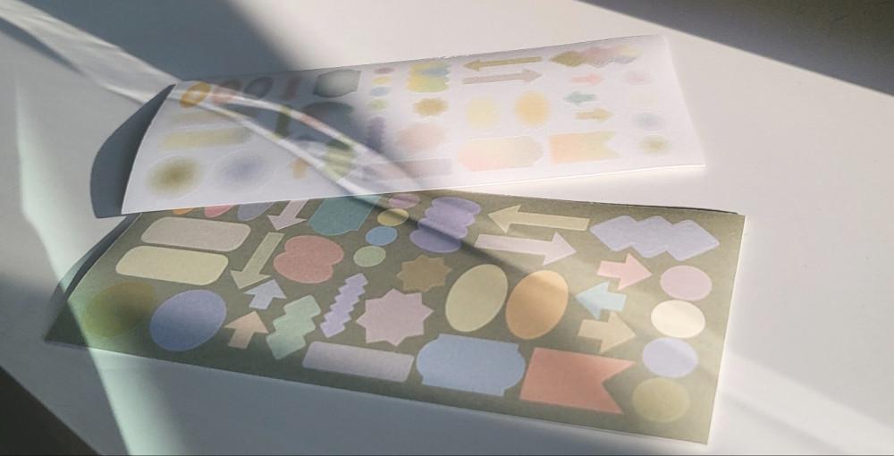 [몽타주] 컬러칩 라벨 스티커 (2종)