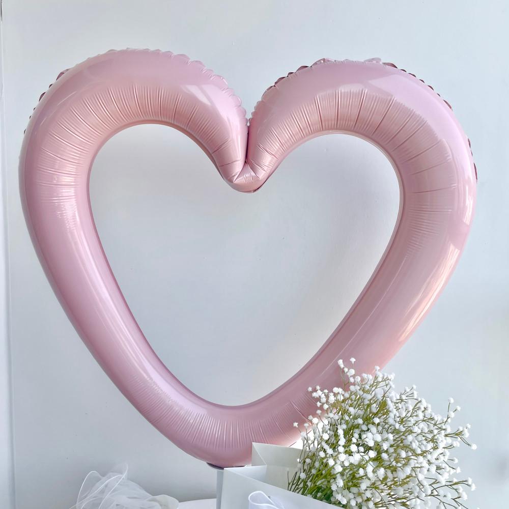 퐁마트 러빙하트풍선 핑크 빅사이즈하트풍선
