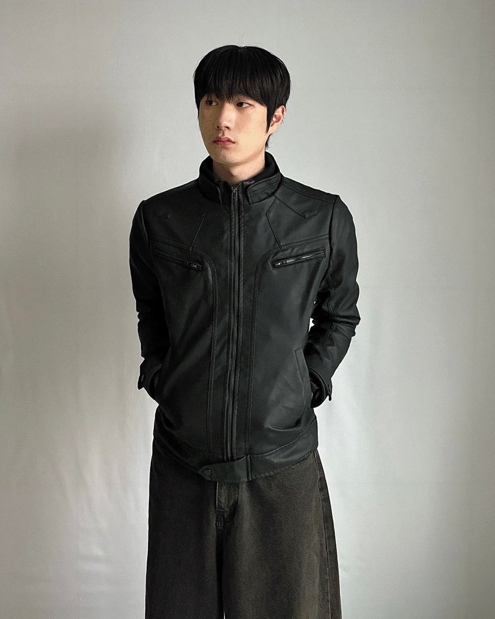KH 와케 비건 레더 자켓