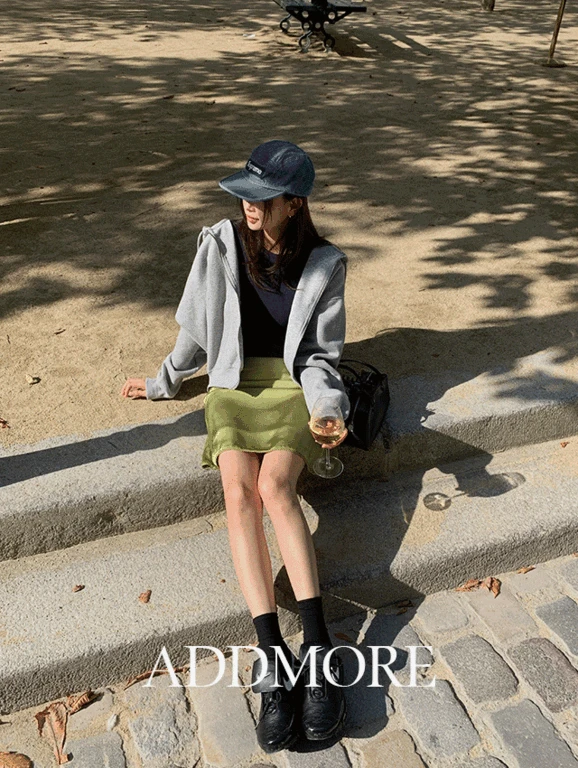 [🍂새틴스커트/A라인스커트][에드모어] msk552 디엘 레이스 샤틴 미니스커트