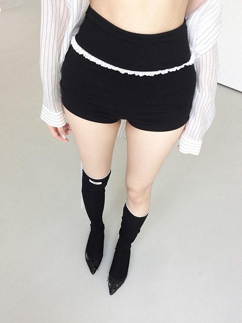 클라따 petit lace shotrs, 2color