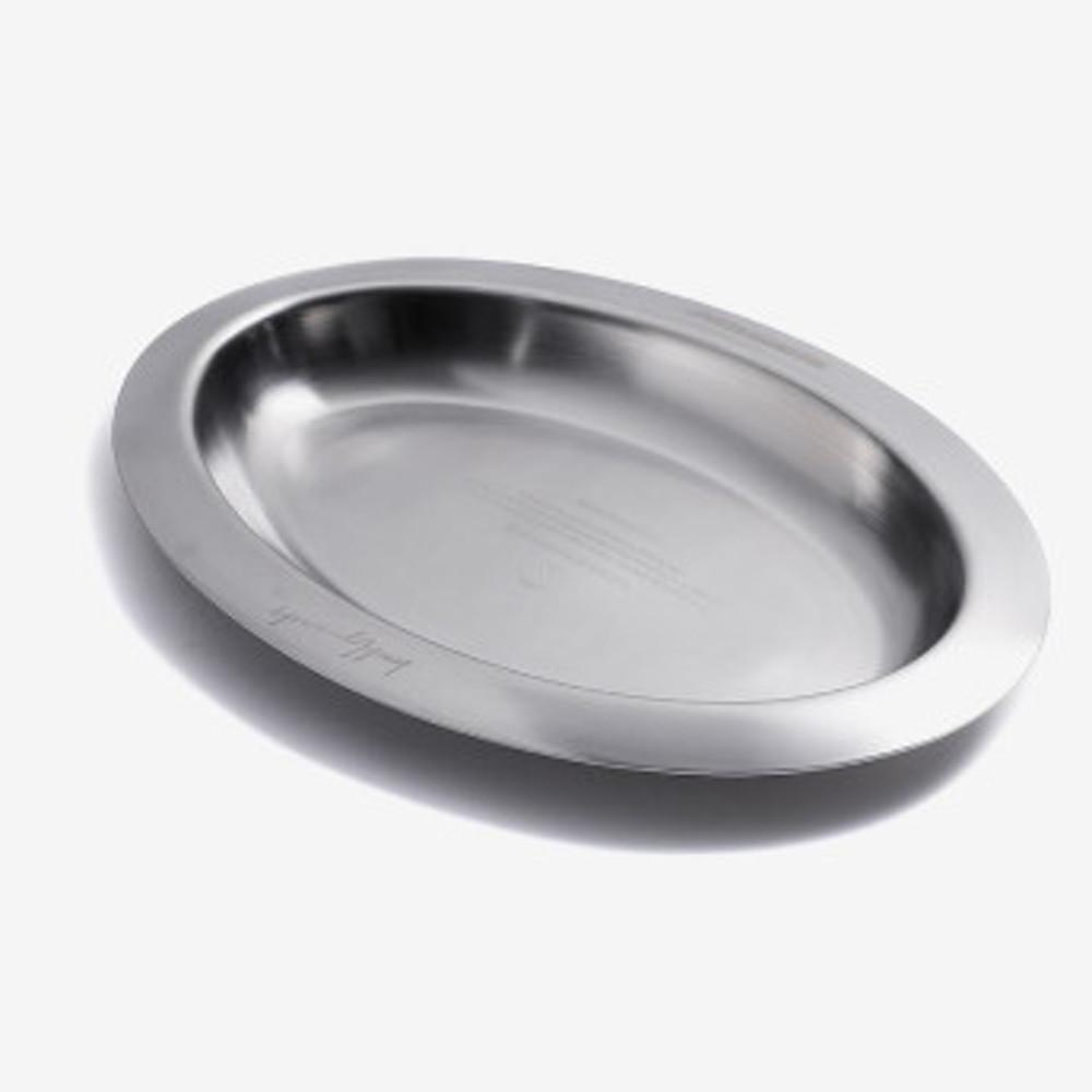 브루클린웍스 스테인레스 스틸 오발 플레이트 M 캠핑 접시 그릇
