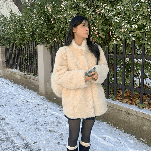 *7일소요* 원트 양털 퍼자켓 (무스탕)