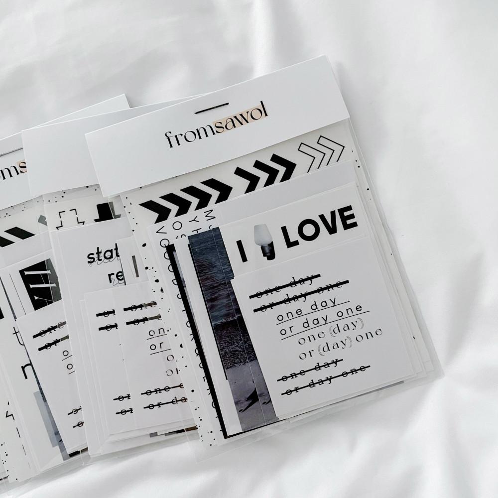 [프롬사월] 모먼트 스티커팩 / moment 조각스티커 다이어리꾸미기