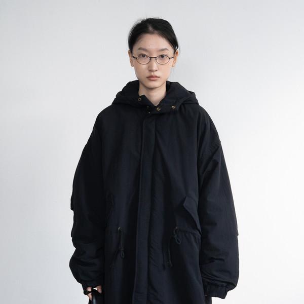 [12/26 순차 출고] 956 Curly Safari Hooded Jumper (Black)