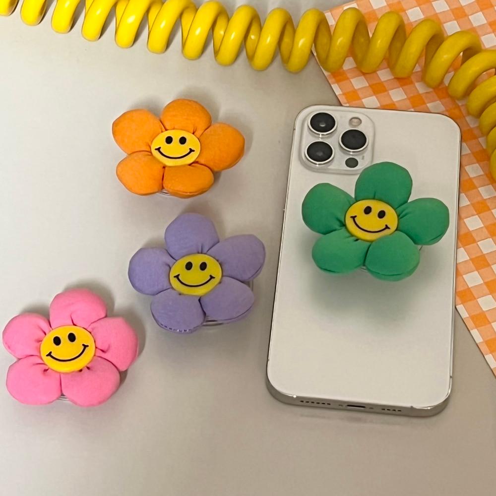 쿠션 꽃 스마일 그립톡 스마트톡 (4color)