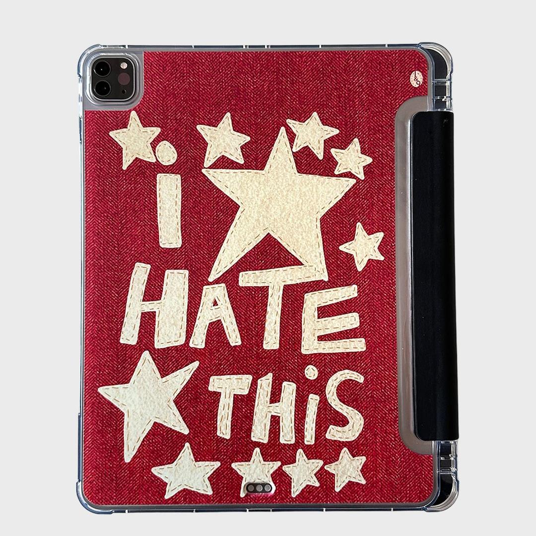 [아이패드 케이스] 스타 진스 레드