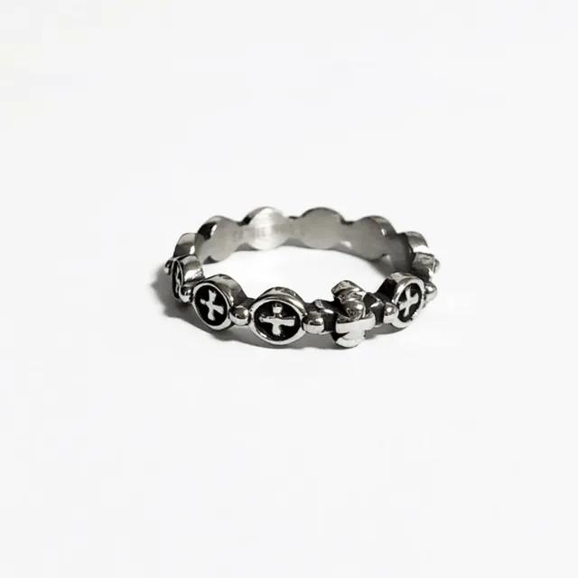 [R09] Cross Ring 크로스 십자가 반지