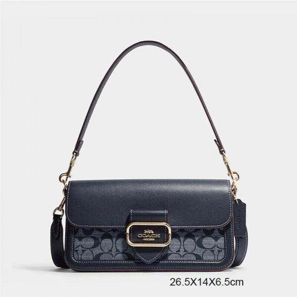 COACH 코치 cpt 여자 Morgan 모건 숄더 크로스백 CH137navy-blue