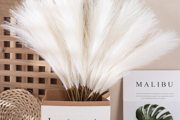 가을 감섬 핑크뮬리 인테리어 조화 리얼 인조 갈대(1+1)