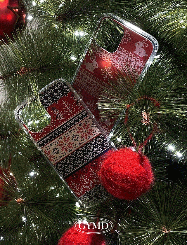 [무료배송/Merry Chirstmas!] Ugly Sweater 어글리 스웨터 Jelly(Hard) Case 5color