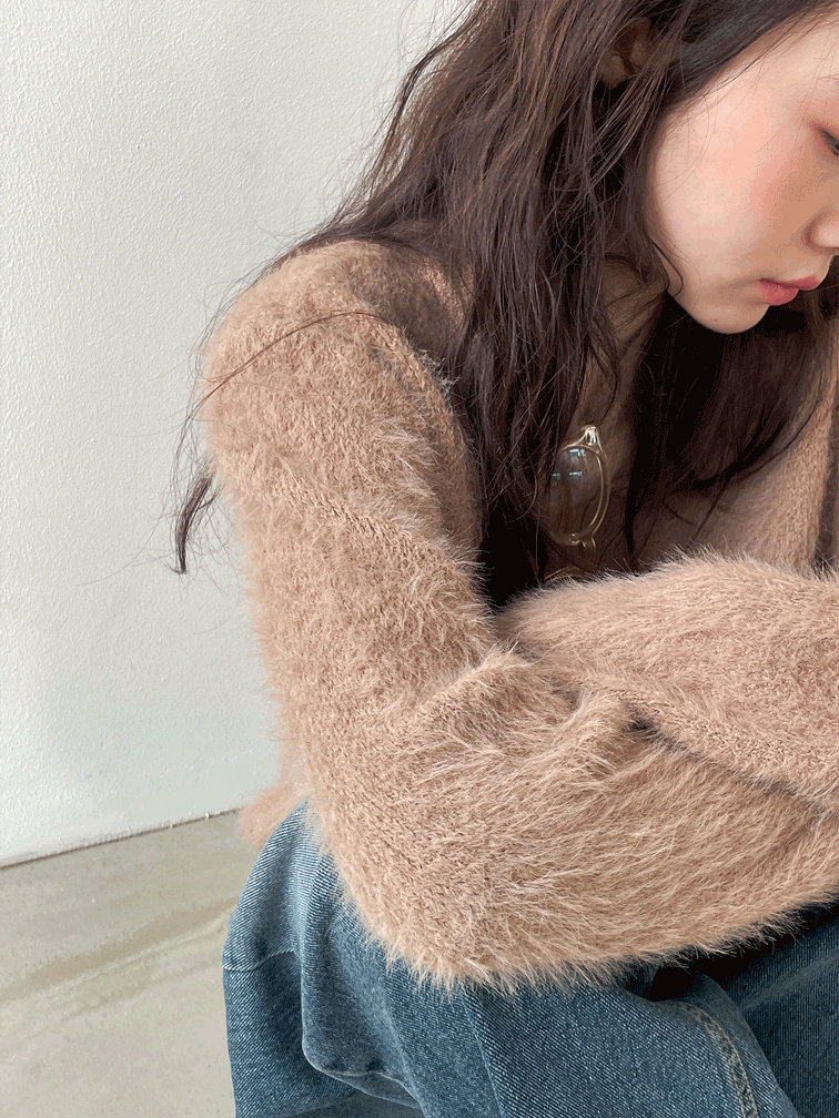 cup brush hair knit
