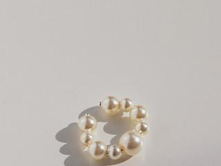 루미 크림펄 실버 이어커프, 158912